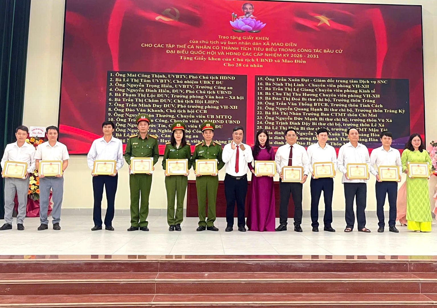 Chi hội Phụ nữ Công an xã Mao Điền: Lan tỏa phong trào “Ba nhất” từ những hoạt động thiết thực, gần dân nhất